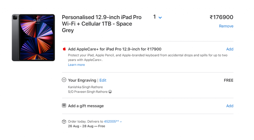 iPad Pro 2021 India Price