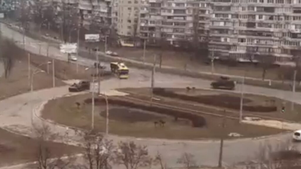 Russian Tanks in Kyiv