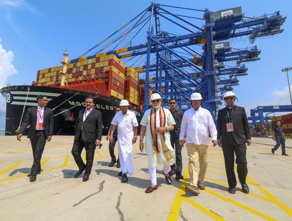 PM Narendra Modi at Vizinjam port